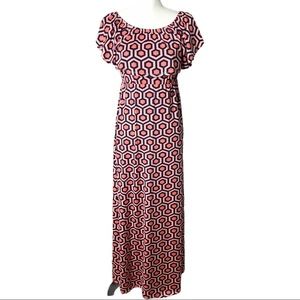 Mary Square Ruffle Maxi Dress XS